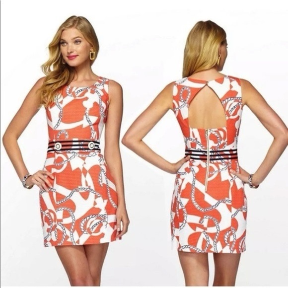 Lilly Putlizer Kirkland Dress in Tango Orange Booze Cruise 🚢 - Picture 1 of 9